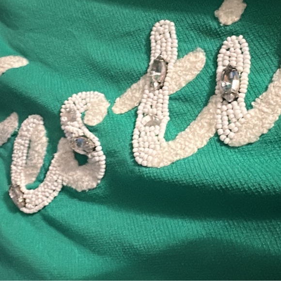 Festive Green Women's Top - Picture 3 of 3